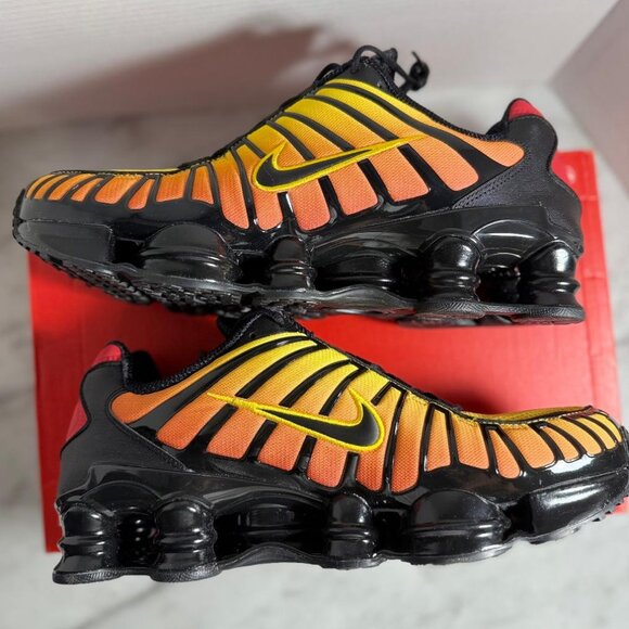 Nike Shox TL Shoes Black University Red Amarillo AV3595-004 Sz:12 | NWB no lid - Picture 7 of 11